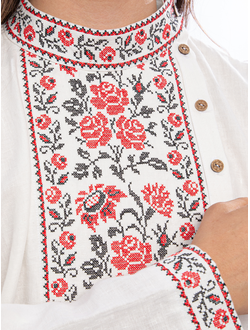 Славянская рубаха Цветочная