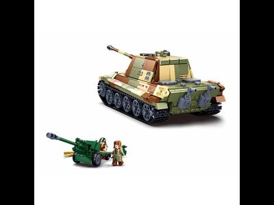 Слубан Военный конструктор Танк 2в1 Королевский Тигр и Ягдтигр M38-B0980