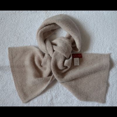 Розовый вязаный шарф из мериноса и альпака Италия Vizio