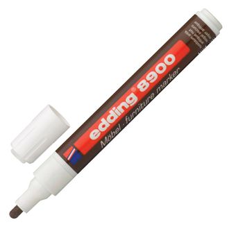 Маркер лаковый для мебели (paint marker) EDDING 8900, ретуширующий, 1,5-2 мм, нитро-основа, грецкий орех антик, E-8900/618