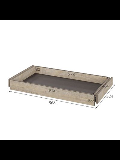 Этна полка для обуви ПЛО 57х100 для шкафа 100 Дуб эндгрейн