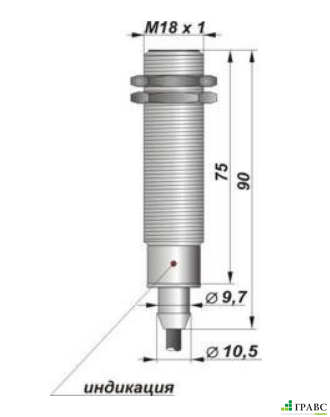 Индуктивный датчик контроля скорости ИДС10-NC-NPN с резьбой М18х1