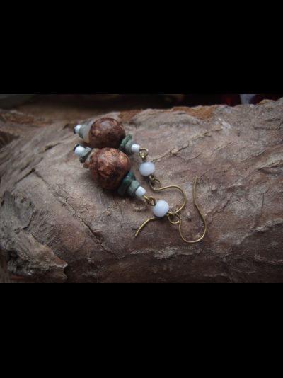 Благотворительность. Серьги "Лес и Туман"