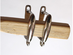 Швензы форма № 13  покрытие  родий 1 пара  цвет серебро