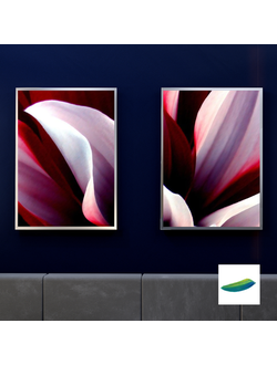 Пара постеров «Цвета страсти»  и «Оттенки страсти» из коллекции   «Цвета в цветах»