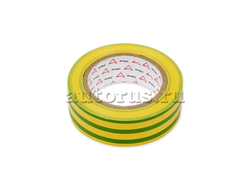 Изолента ПВХ 19 мм x10 м толщина 130 мик, желто-зеленая ARNEZI R8030504