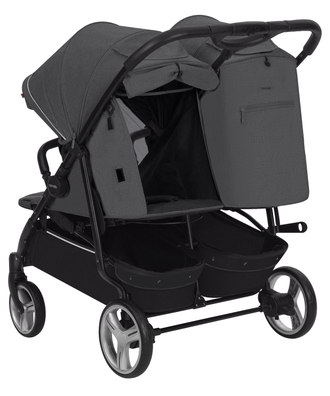 Коляска 2в1 для двойни Carrello Connect CRL-5502/1 Serious Black