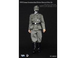 Мотоциклист - коллекционная фигурка 1/6 WWII German Grossdeutschland Division Motorcycle Driver Set (TC-6810) - Toys city