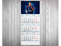 Календарь квартальный Kylian Mbappe Lottin, Килиан Мбаппе Лоттен №2