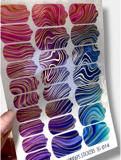 Пленки с фольгой для ногтей 9,5*13,5 см SG-014