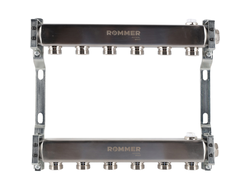 Коллекторная группа ROMMER для радиаторной разводки (6 контуров)