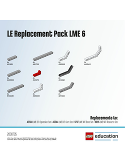 LE набор с запасными частями LME 6 2000705