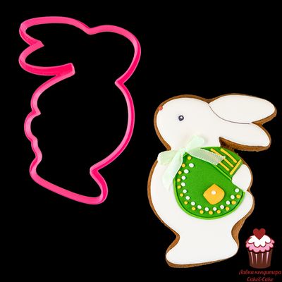 Вырубка для пряника "Заяц в жилете", 11 см