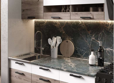 Стол рабочий угловой НУ1000 Эра Дуб Горный (Эра)