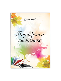 Листы-вкладыши для портфолио ШКОЛЬНИКА, 30 разделов, 32 листа, "Моё портфолио", BRAUBERG, 127550