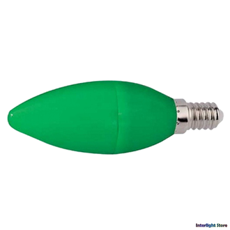 Ecola LED Color B37 6w Green E14
