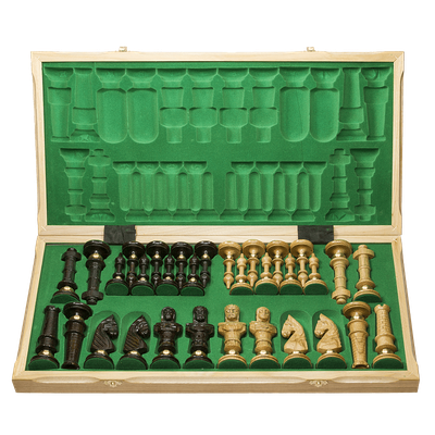 Шахматы "Роял", исполнение - маркетри