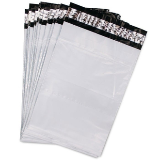 Пакеты курьерские 300 х 400+40 мм, черно-белые без печати с клеевым слоем, 45 мкм и 50 мкм от 1000 шт.