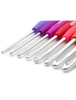 Крючки для вязания, с мягкой ручкой, набор 2-6мм Prym