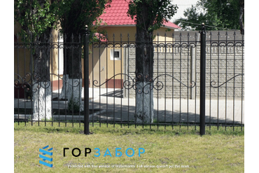 Металлический кованый забор с монтажом под ключ