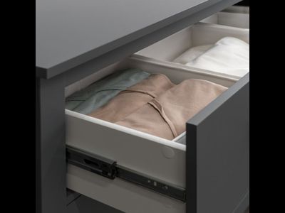 Сага Комод 3 ящика 920х1007х510 серый