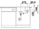 Мойка Blanco Subline 340/160-F с отв.арм. InFino, 523568