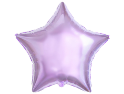 Гелиевая сиреневая фольгированная звезда
