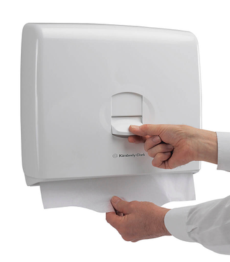6957 Kimberly-Clark Professional Aquarius Диспенсер для индивидуальных персональных покрытий на сиденье унитаза белый