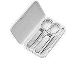 Маникюрный набор Xiaomi Mijia Nail Clipper Five Piece Set (MJZJD002QW), белый/серебристый, 5 предметов