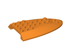 Aircraft Fuselage Aft Section Curved Top 6 x 10, Orange (87615 / 6220698)