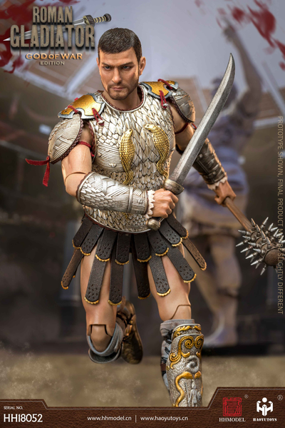Римский гладиатор в чешуйчатой броне - КОЛЛЕКЦИОННАЯ ФИГУРКА 1/6 scale Imperial Legion Roman Gladiator Ares Version (HH18052) - HAOYUTOYS