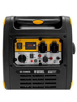 Генератор инверторный GS-5500iSE, 5,5 кВт, 230 В, закрытый корпус,электростартер Denzel