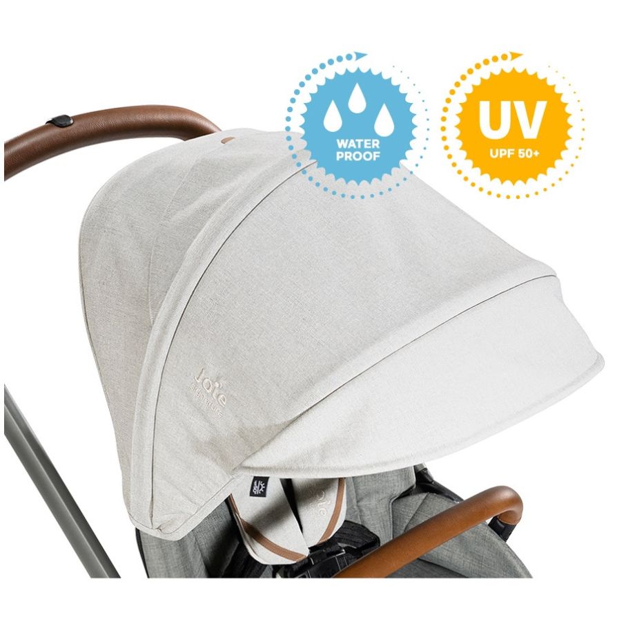 Большой капор имеет фактор защиты от ультрафиолетового излучения UPF 50+