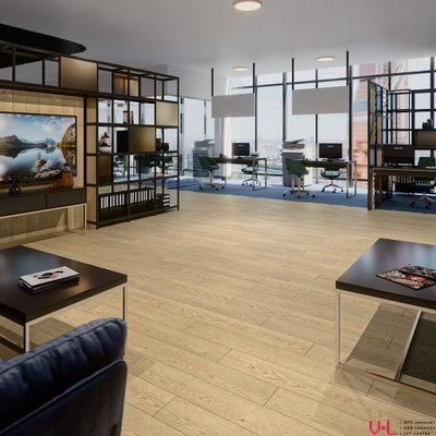 SPC ламинат Damy Floor Family Дуб Латте / Latte Oak 0030-2 43 класс толщина 4.0 мм с фаской замковый 2.635 м2