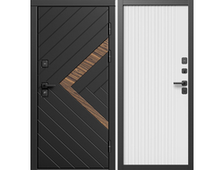 Стальная дверь Плэй с белой панелью