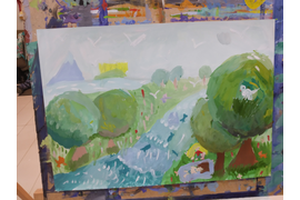 Тема: "Пейзаж. Планы"". Живопись