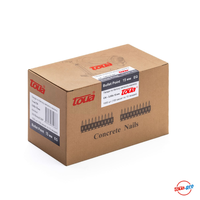 Гвозди по бетону кованые Toua 3,05x15 тип CN EG Bullet Point