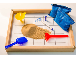 Игровой набор для экспериментов с песком "Песочница малая" (настольная, бук)