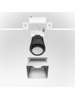 Встраиваемый светильник (Набор) Share 1х12Вт 3000К с диммером, DLA051-12W3K-DIM