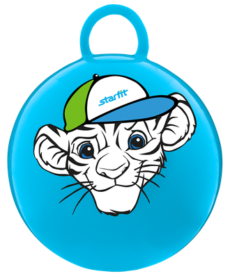 Мяч-попрыгун Тигренок STARFIT GB-402, 55 см, с ручкой