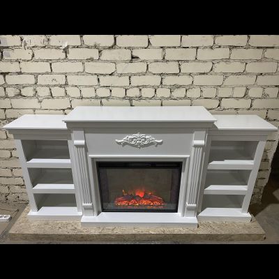 Электрокамин Брукс LUX WT с очагом Sparta 25.5 LED