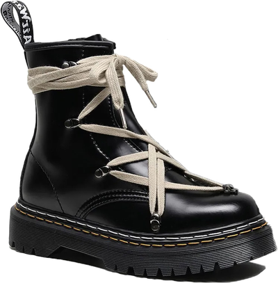 Dr Martens Rick Owens 1460 Pentagram Boots Double Stitching