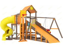 Всесезонная площадка IgraGrad С с балконом и трубой SF