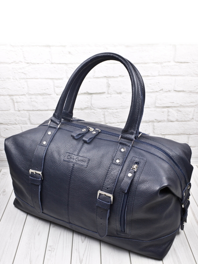 Кожаная дорожная сумка Campora blue (арт. 4019-19)