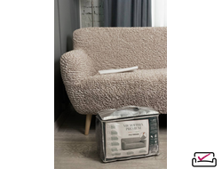 Чехол на 3х местный диван Микрофибра Бриллиант. Защита мягкой мебели от животных.