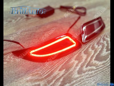 Задние фонари Toyota Camry 55 14-17 в бампер LED черные