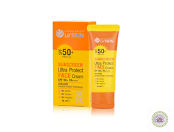 Солнцезащитный крем для лица Le’ SKIN Sunscreen с водостойкой формулой SPF 50+ PA++++,30 мл.