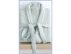 Муслиновый халат зеленый L