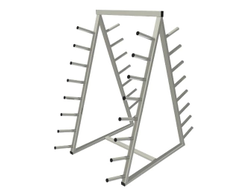 Стойка для бодибаров 16 уровней двухсторонняя цельносварная