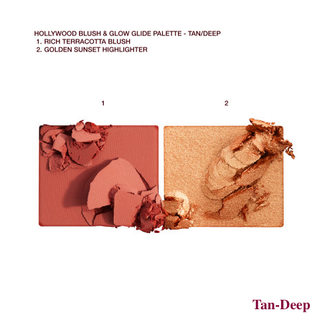 Charlotte Tilbury Hollywood Blush & Glow Glide Palette Mini - Мини палетка румяна/хайлайтер